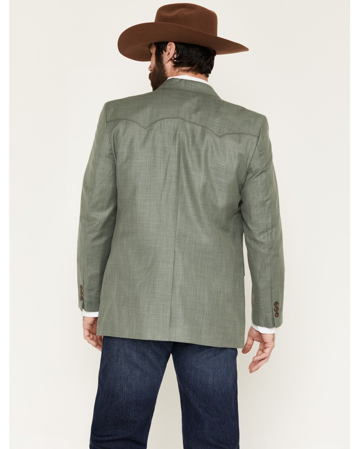 Image #4 - Circle S Men's Lubbock Button-Down Sportcoat, Sage, hi-res