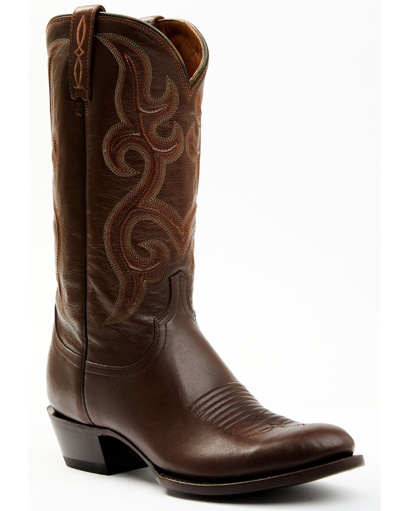 Lucchese Men s Espresso Smooth Western Boots Round Toe Sheplers