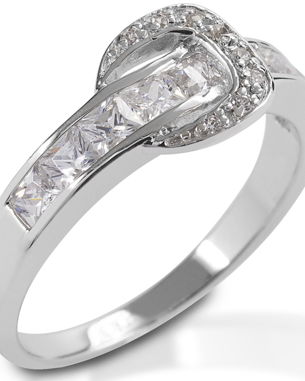Image #1 - Kelly Herd Women's Contemporary Buckle Ring, Silver, hi-res