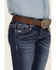 Image #2 - Shyanne Little Girls' Dark Wash Dreamcatcher Embroidered Bootcut Jeans , Blue, hi-res