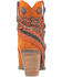Image #5 - Dingo Women's Suede Bandida Western Booties - Round Toe, Orange, hi-res