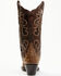 Image #5 - Dan Post Women's Karung Exotic Snake Western Boots - Snip Toe, Brown, hi-res