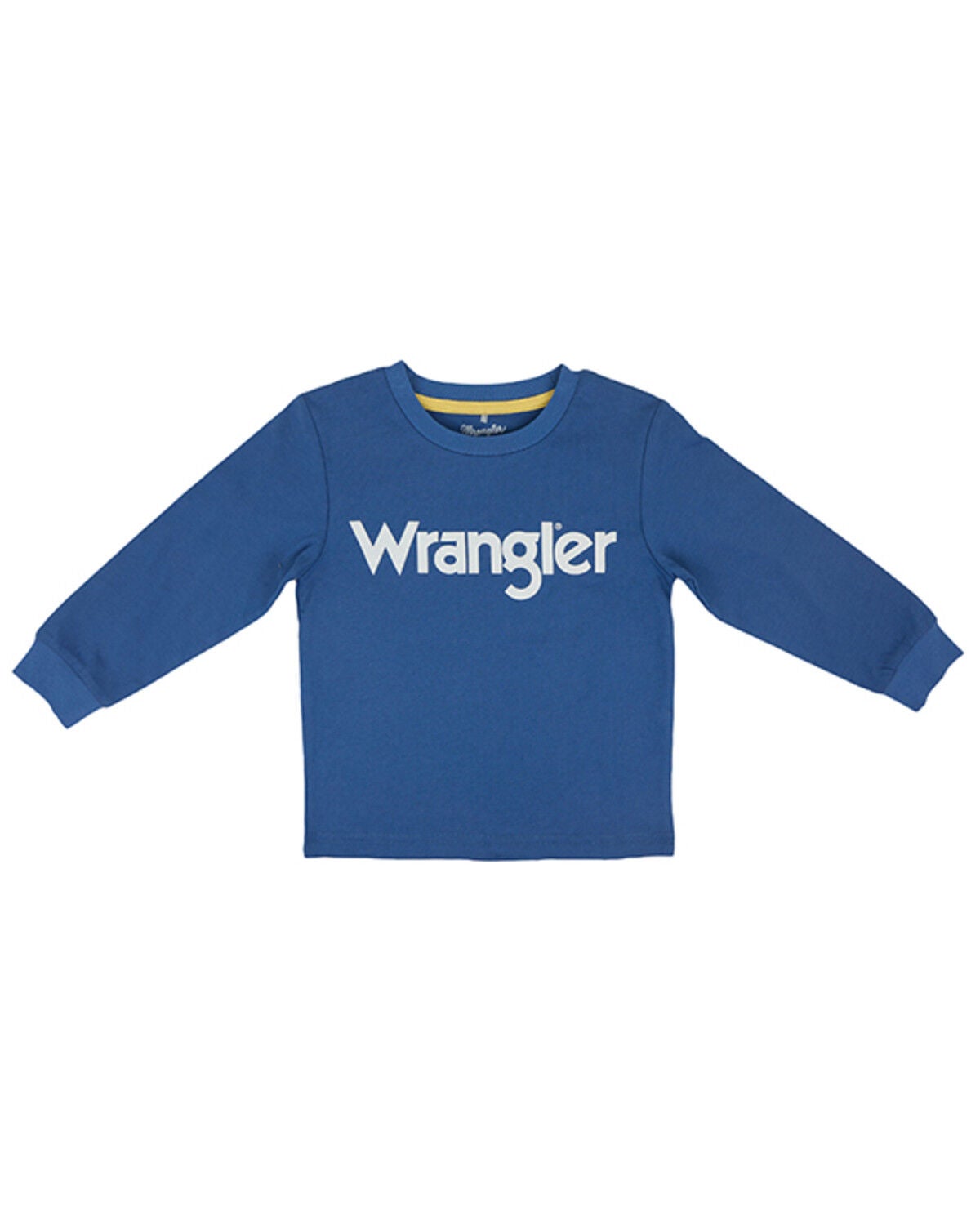 Image #1 - Wrangler Toddler Boys' Logo Long Sleeve T-Shirt, Indigo, hi-res