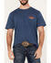 Image #3 - Wrangler Men's Boot Barn Exclusive Ombre Logo Short Sleeve Graphic T-Shirt, Indigo, hi-res