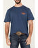 Image #3 - Wrangler Men's Boot Barn Exclusive Ombre Logo Short Sleeve Graphic T-Shirt , Indigo, hi-res