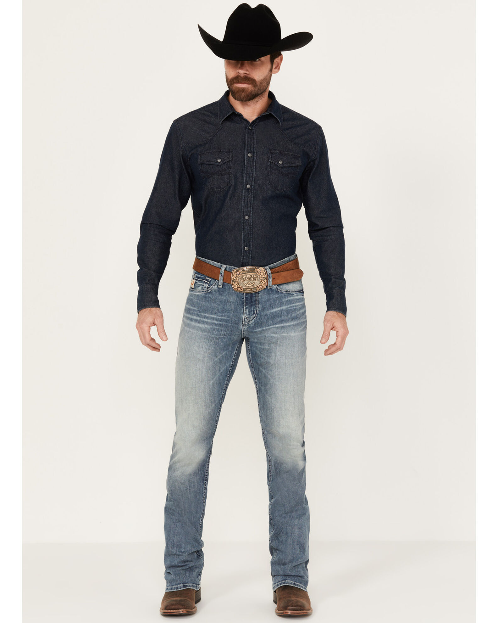 若者の大愛商品 Men's Cinch Name: Product Ian Jeans Stretch  Performance Bootcut Slim Stonewash Light トップス