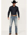 Cinch Men's Ian Light Stonewash Slim Bootcut Performance Stretch Jeans, Light Wash, hi-res