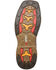 Image #4 - Double H Men's Veil Roper Western Boots - Broad Square Toe, Brown, hi-res