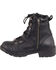 Image #3 - Milwaukee Leather Women's Waterproof Side Buckle Boots - Round Toe, Black, hi-res