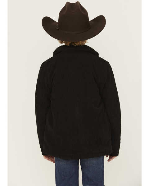 Image #4 - Urban Republic Little Boys' Sherpa Lined Corduroy Shirt Jacket , Black, hi-res