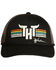 Image #1 - Rock & Roll Denim Men's Tuff Hedeman Logo Mesh-Back Ball Cap, Black, hi-res
