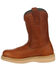 Georgia Boot Men's Wellington Barracuda Work Boots - Steel Toe, Brown, hi-res