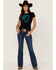 Image #4 - RANK 45® Women's Logo Graphic Tee, Black, hi-res