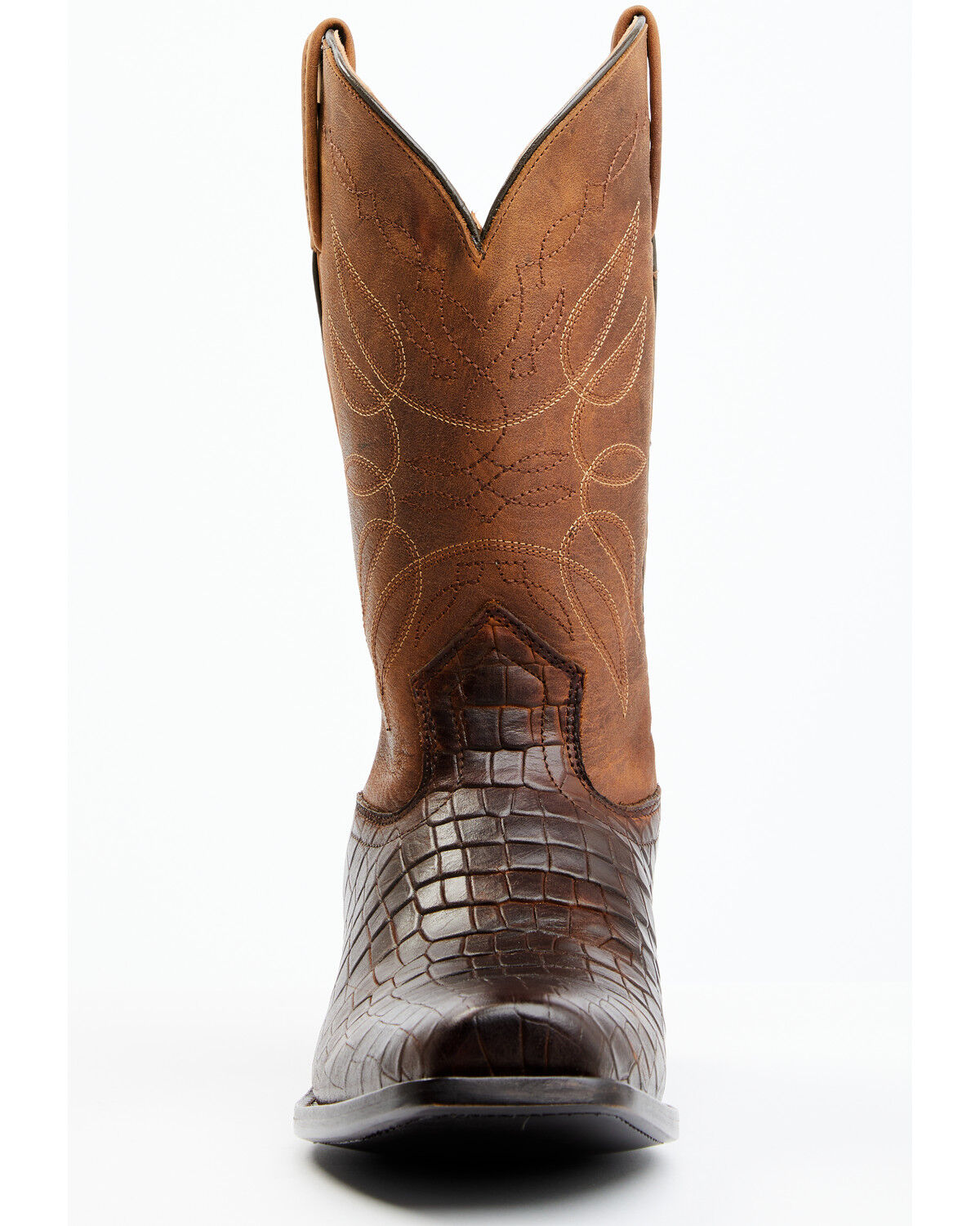 Image #4 - Moonshine Spirit Men's Madison Brown Printed Leather Western Boots - Square Toe, Brown, hi-res