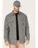 Image #1 - Hawx Men's Channel Quilted Flannel Button-Down Shirt Jacket, Grey, hi-res