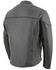 Image #2 - Milwaukee Leather Men's The Skelly Racer Leather Motorcycle Jacket - 5X, Black, hi-res