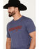 Wrangler Men's Logo Short Sleeve Graphic T-Shirt, Navy, hi-res