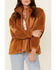 Image #3 - Very J Women's Sherpa Lined Corduroy Zip-Front Jacket, Camel, hi-res