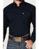 Image #3 - Ariat Men's Percy Geo Print Long Sleeve Button-Down Western Shirt, Dark Blue, hi-res