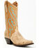 Image #1 - Dan Post Women's Exotic Ostrich Leg Western Boots - Snip Toe, Brown, hi-res