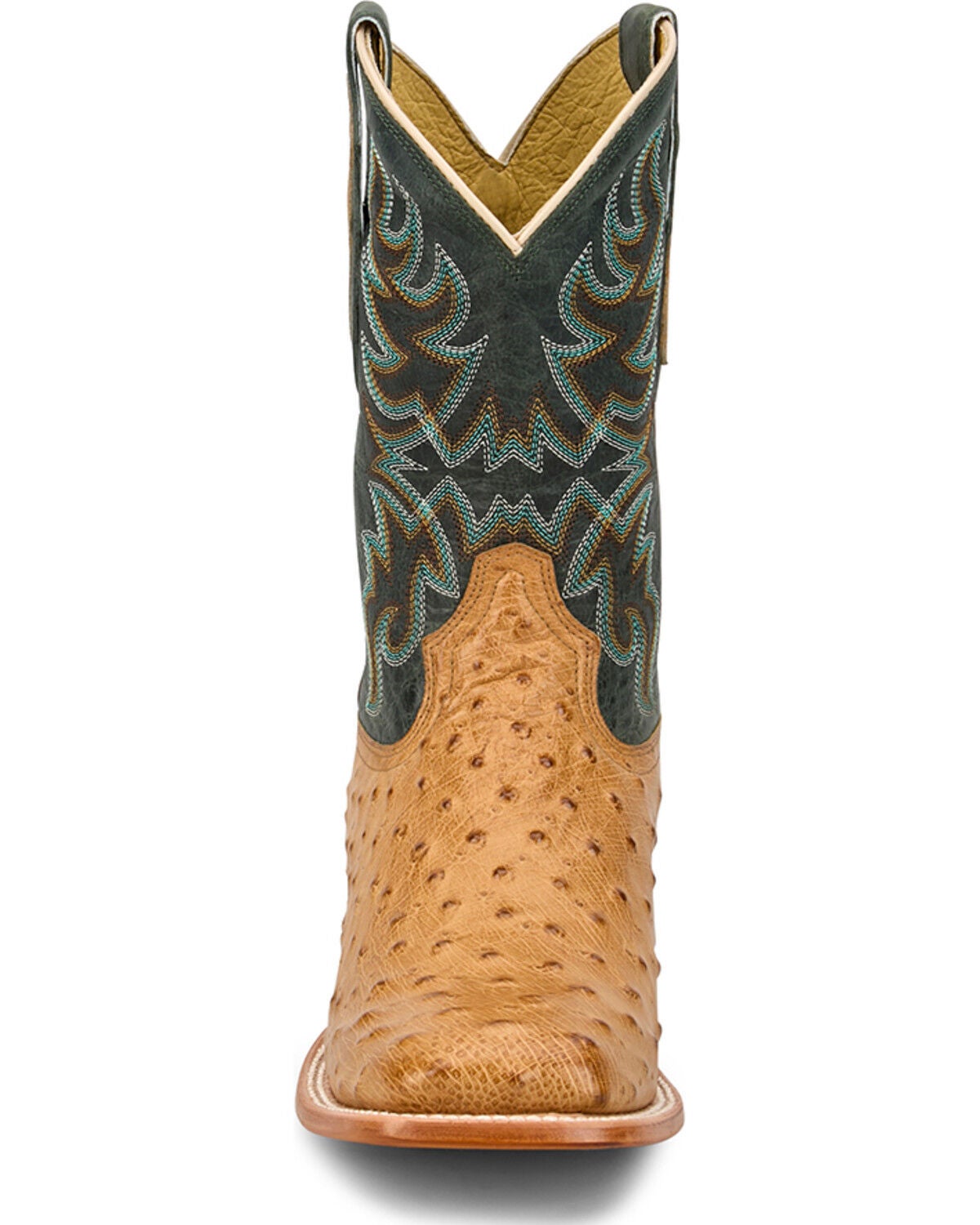 Image #4 - Tony Lama Men's Blaine Exotic Ostrich Western Boots - Broad Square Toe, Brown, hi-res