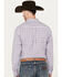 Image #4 - Ariat Men's Meir Plaid Long Sleeve Button Down Western Shirt - Tall, Purple, hi-res
