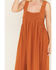 Image #3 - Free People Women's Delphine Midi Dress, Orange, hi-res