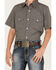 Image #3 - Panhandle Boys' Horseshoe Print Short Sleeve Western Pearl Snap Shirt, Yellow, hi-res