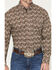 Image #3 - George Strait by Wrangler Men's Paisley Print Long Sleeve Button-Down Stretch Western Shirt - Big, Brown, hi-res