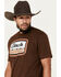 Cinch Men's Cattle Company Logo Short Sleeve Graphic T-Shirt, Brown, hi-res