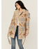 Image #2 - Idyllwind Women's Lynn Southwestern Print Fur Collar Shacket, Sand, hi-res