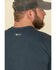 Image #5 - Carhartt Men's M-FR Midweight Signature Logo Long Sleeve Work Shirt - Big , Dark Blue, hi-res