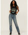 Image #2 - Panhandle Women's Rock & Roll Southwestern Print Black Black Graphic Muscle Tank, , hi-res