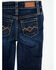 Image #2 - Shyanne Toddler Girls' Dark Wash Stretch Bootcut Riding Jeans, Dark Wash, hi-res