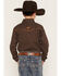 Image #4 - Cowboy Hardware Boys' Geo Print Long Sleeve Snap Western Shirt, Brown, hi-res
