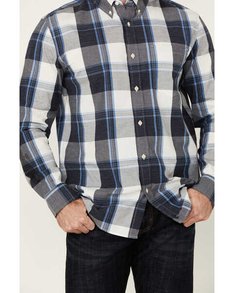 Image #3 - Cody James Men's Gallop Plaid Print Long Sleeve Button-Down Stretch Western Shirt , White, hi-res