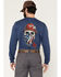 Image #1 - Ariat Men's FR Born For This Long Sleeve Work T-Shirt, Blue, hi-res