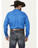 Cody James Men's Basic Twill Long Sleeve Button-Down Performance Western Shirt - Tall, Royal Blue, hi-res