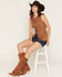 Image #1 - Originality Women's Faux Suede Vest Top, Taupe, hi-res