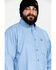 Image #5 - Ariat Men's FR Solid Durastretch Long Sleeve Work Shirt, Blue, hi-res