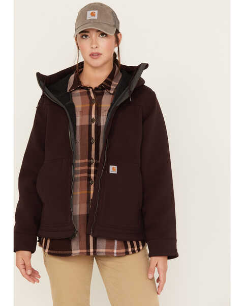 Image #1 - Carhartt Women's Super Dux™ Relaxed Fit Sherpa-Lined Active Jacket, Purple, hi-res