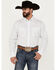 Image #1 - George Strait by Wrangler Men's Print Long Sleeve Button-Down Western Shirt, Navy, hi-res