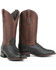 Image #1 - Stetson Men's Black Full Ostrich Western Boots - Square Toe, Black, hi-res