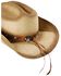 Bulllhide Men's Star Central Straw Cowboy Hat, Natural, hi-res