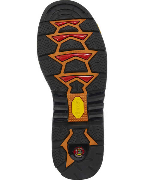 Image #3 - Justin Men's Warhawk Waterproof 8" Work Boots - Composite Toe, Brown, hi-res