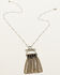 Image #1 - Shyanne Women's Long Chain Fringe Necklace, Silver, hi-res