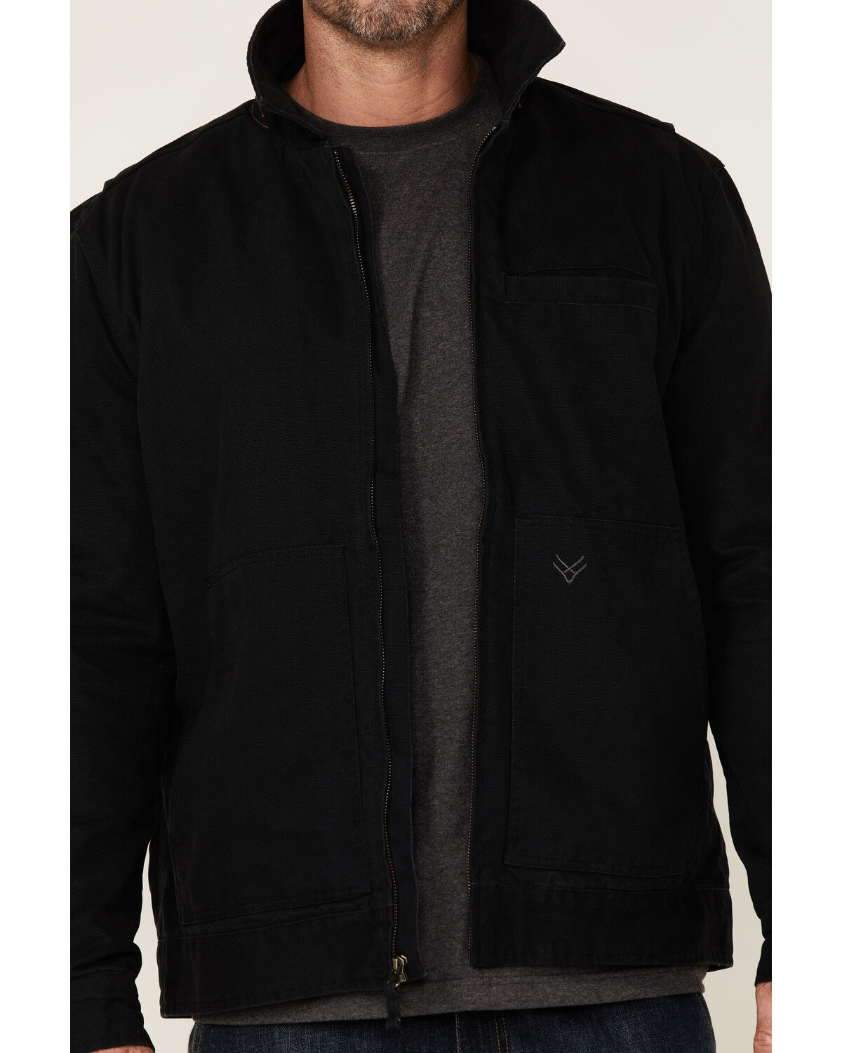 Image #4 - Hawx Men's Black Crawford Weathered Insulated Zip-Front Work Jacket, Black, hi-res