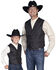 Scully Boys' Paisley Vest, Black, hi-res