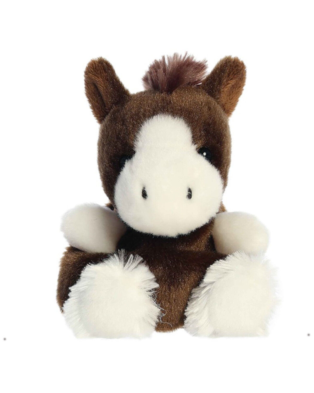Image #1 - Aurora 5" Darium Clydesdale™ Palm Pals™ Plush Toy, Brown, hi-res