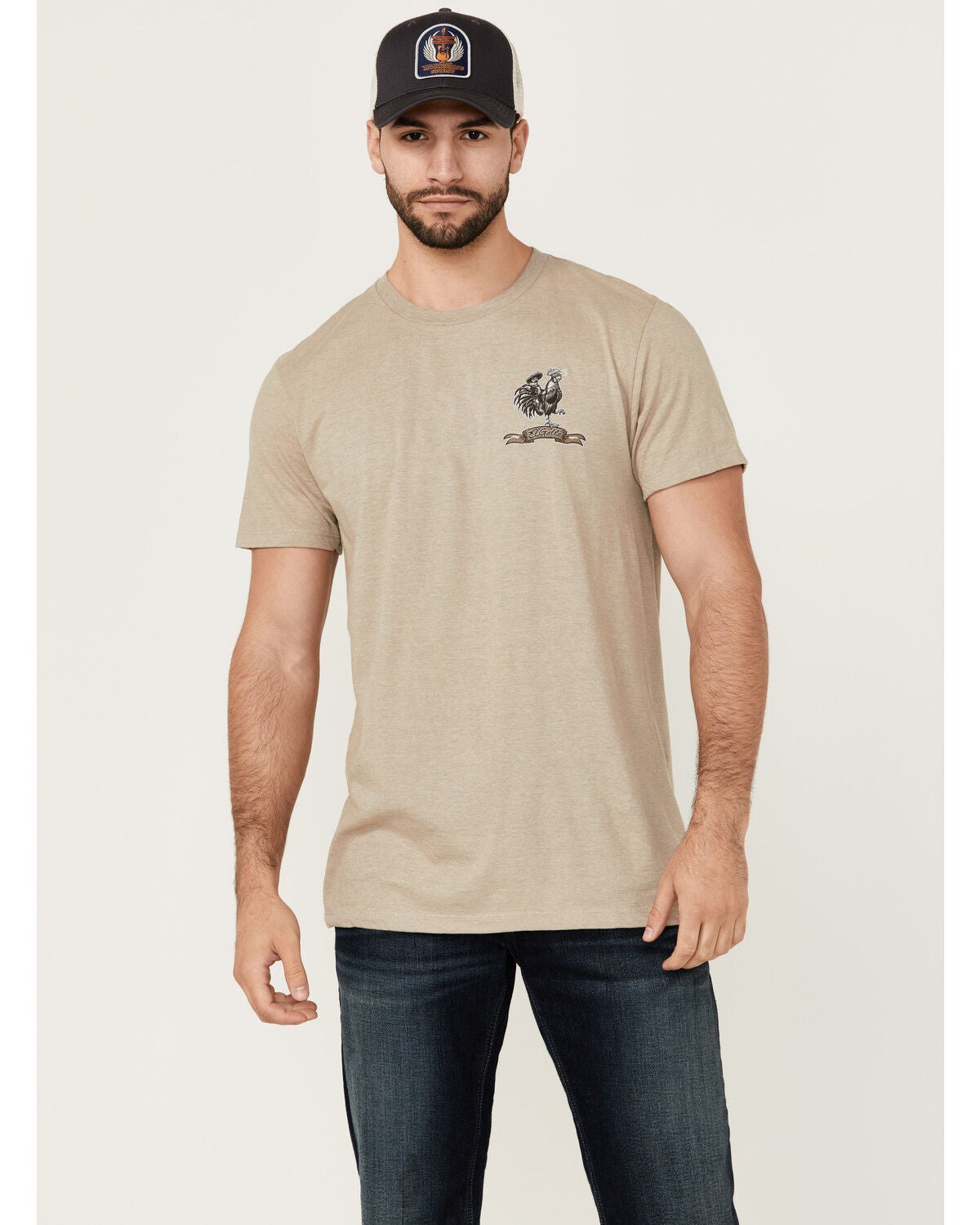 Moonshine Spirit&reg; Men's El Gallo Mariachi Short Sleeve Graphic T-Shirt, Tan, hi-res
